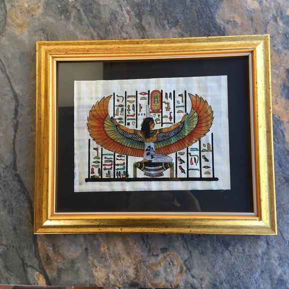 Colorful Isis Print with Gilt Frame - Picture 2 of 3
